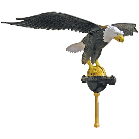 Perched Eagle Ornament 24x10 Natural